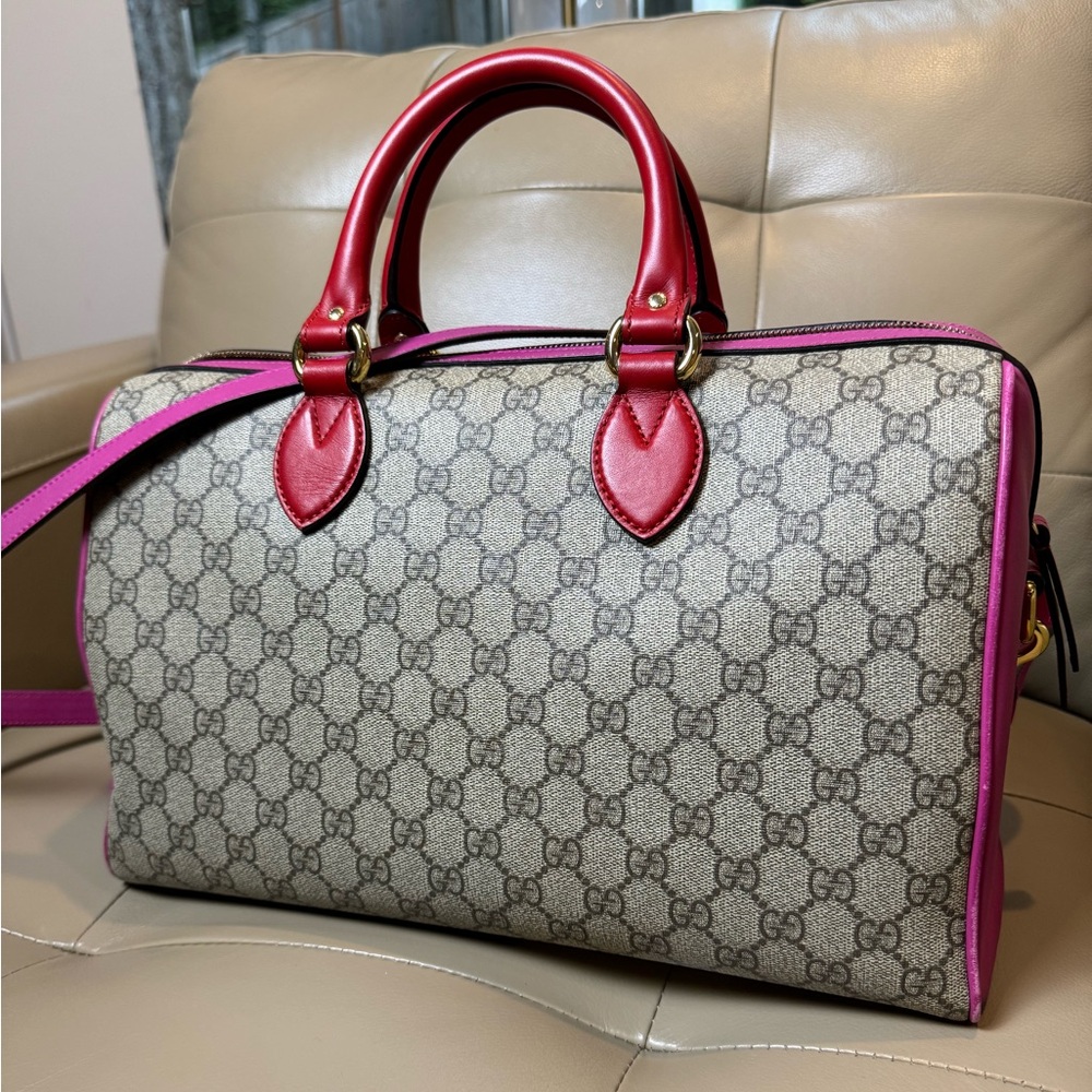 Gucci GG Supreme canvas Boston Bag GG Medium - Picture 3 of 10